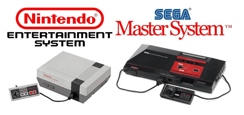 Nintendo Entertainment System & SEGA Master System, versões americanas. 
