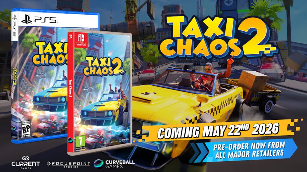 Taxi Chaos 2 lançamento edição física PS5 e Switch - thumb