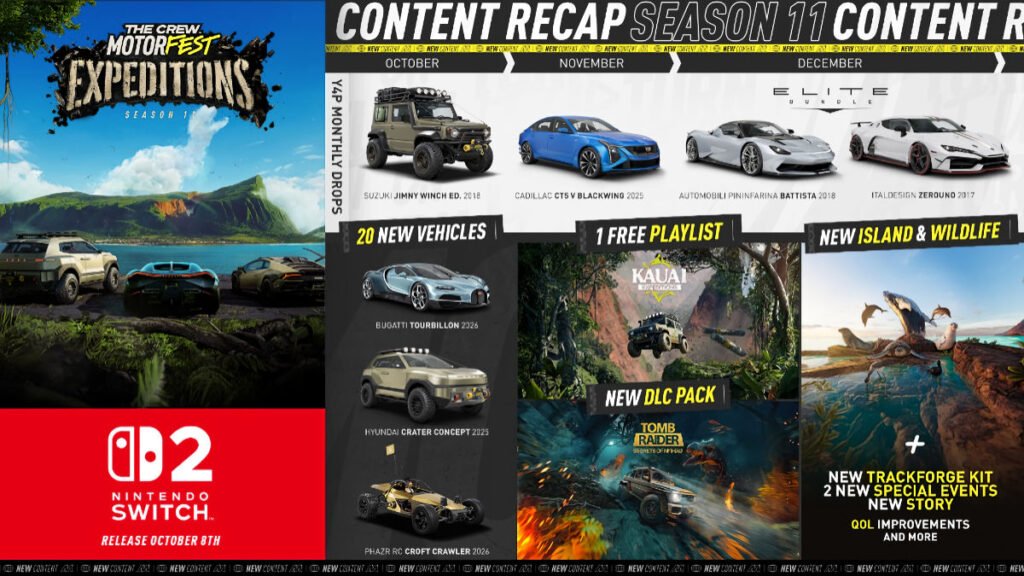 The Crew Motorfest Switch 2 Tomb Raider collab
